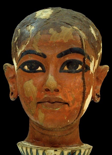Der Kopf auf der Lotusblüte - Tutanchamun als Nefertem